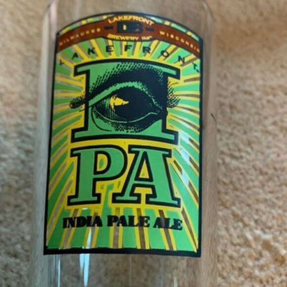 Lakefront Brewery IPA India Pale Ale Pint Beer Glass - Picture 4 of 9